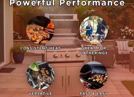 TrueFlame E-Series Stainless Steel Gas Freestanding Grill With Cart [TFE25/32] (SAK96473) SAKSBY WHOLESALE