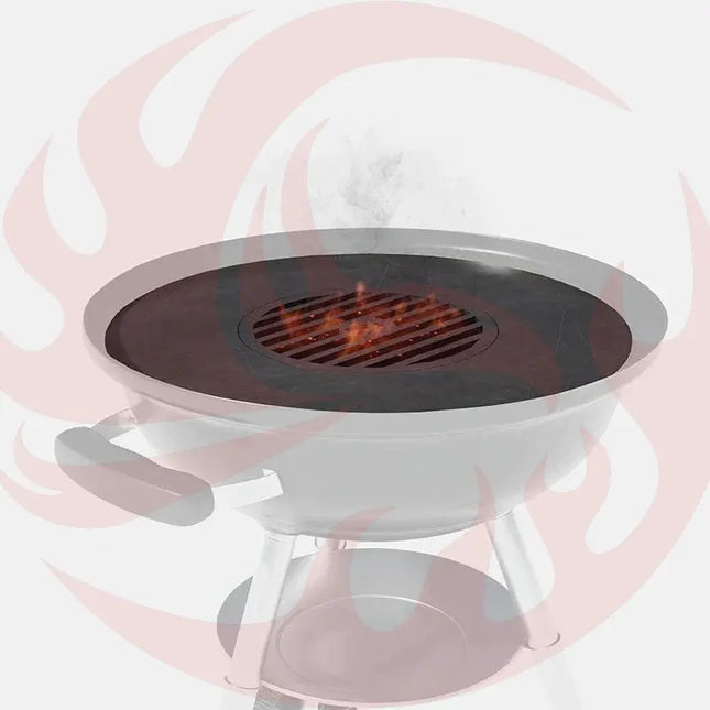 Arteflame 18″ Two-Piece Flat-Top Kit — Fits Weber® Kettle Charcoal Grills (Griddle Ring + Center Grill Grate) - Phoenix Fire Art Store