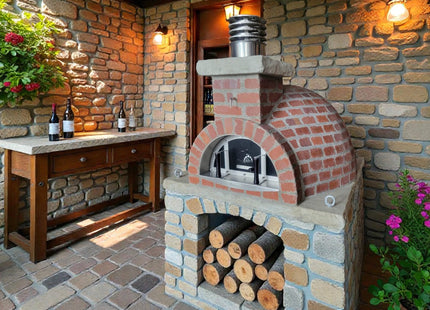 Traditional Wood Fired Brick Pizza Oven - New Haven Rustico ProForno