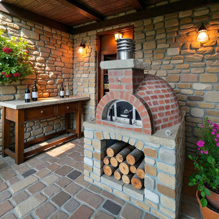 Traditional Wood Fired Brick Pizza Oven - New Haven Rustico ProForno