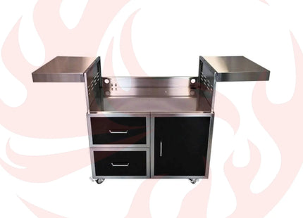 Wildfire Outdoor Living Black Stainless Steel Outdoor Grill Cart (SAK98231) - Phoenix Fire Art Store