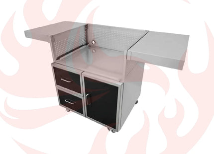 Wildfire Outdoor Living Black Stainless Steel Outdoor Grill Cart (SAK98231) - Phoenix Fire Art Store