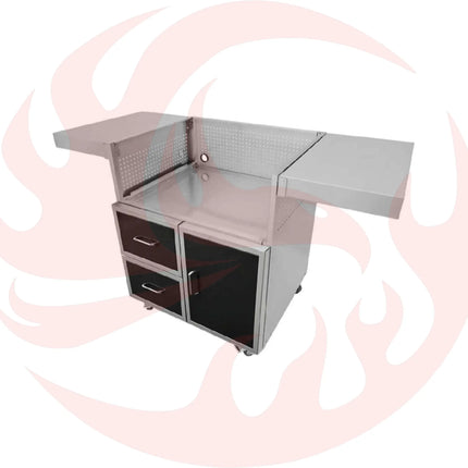 Wildfire Outdoor Living Black Stainless Steel Outdoor Grill Cart (SAK98231) - Phoenix Fire Art Store