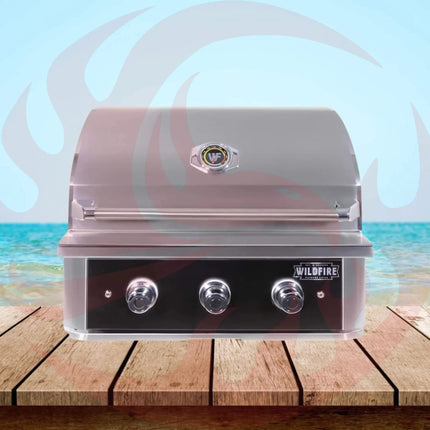 Wildfire Outdoor Living Ranch Pro 304 Stainless Steel Natural Gas Grill, 30" (WF-PRO30G-RH-NG) (SAK25374) - Phoenix Fire Art Store