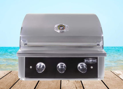Wildfire Outdoor Living Ranch Pro 304 Stainless Steel Natural Gas Grill, 30" (WF-PRO30G-RH-NG) (SAK25374) SAKSBY WHOLESALE