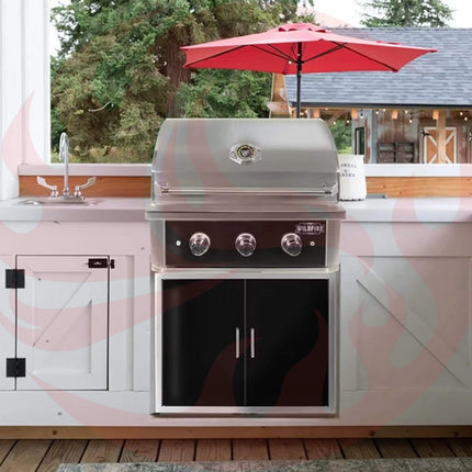 Wildfire Outdoor Living Ranch Pro 304 Stainless Steel Natural Gas Grill, 30" (WF-PRO30G-RH-NG) (SAK25374) - Phoenix Fire Art Store