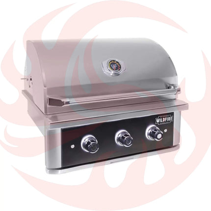 Wildfire Outdoor Living Ranch Pro 304 Stainless Steel Natural Gas Grill, 30" (WF-PRO30G-RH-NG) (SAK25374) - Phoenix Fire Art Store