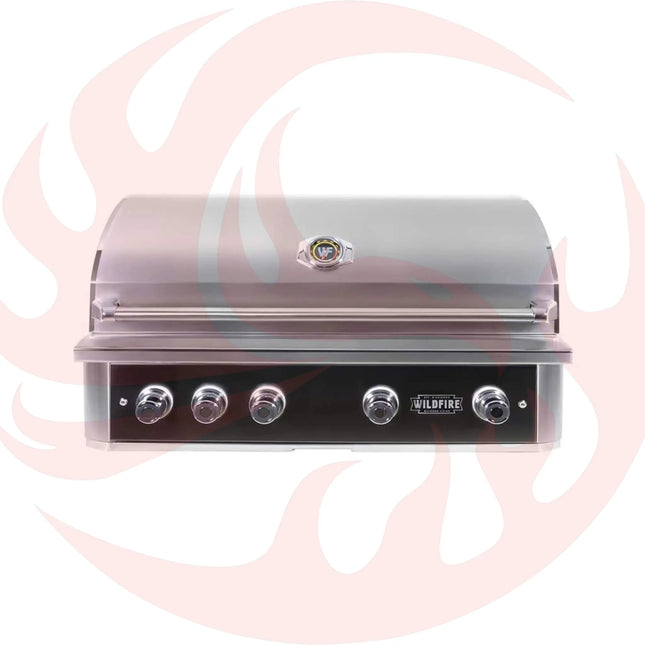 Wildfire Outdoor Living Ranch Pro 304 Stainless Steel Propane Gas Grill, 42" (WF-PRO42G-RH-LP) (SAK50263) - Phoenix Fire Art Store