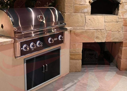 Wildfire Outdoor Living Ranch Pro 304 Stainless Steel Propane Gas Grill, 42" (WF-PRO42G-RH-LP) (SAK50263) - Phoenix Fire Art Store