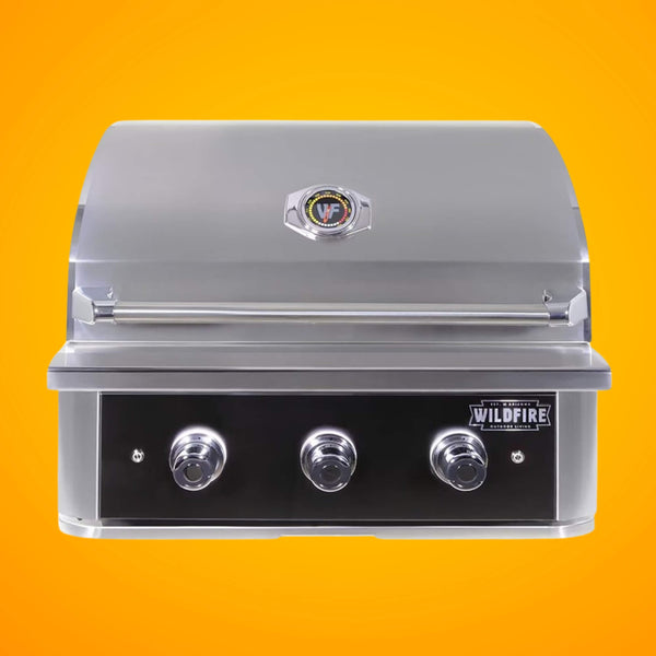 Wildfire Outdoor Living Ranch Pro 304 Stainless Steel Propane Gas Grill, 30" (WF-PRO30G-RH-LP) (SAK18437)