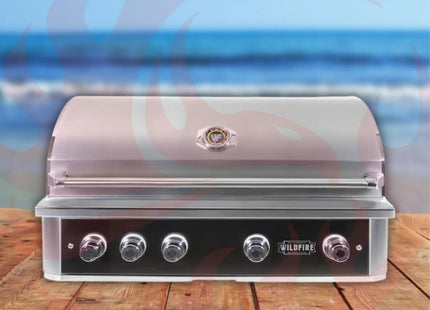Wildfire Outdoor Living Ranch Pro 304 Stainless Steel Propane Gas Grill, 42" (WF-PRO42G-RH-LP) (SAK50263) - Phoenix Fire Art Store