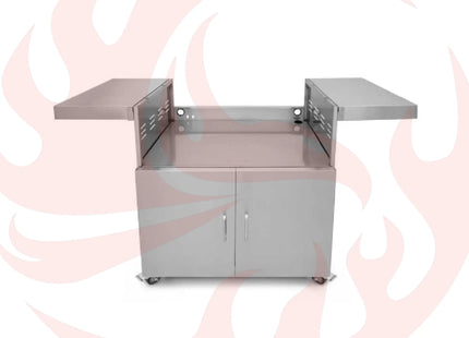 Wildfire Outdoor Living Stainless Steel Outdoor Grill Cart With Propane Tank Slide Out Door (SAK71546) - Phoenix Fire Art Store