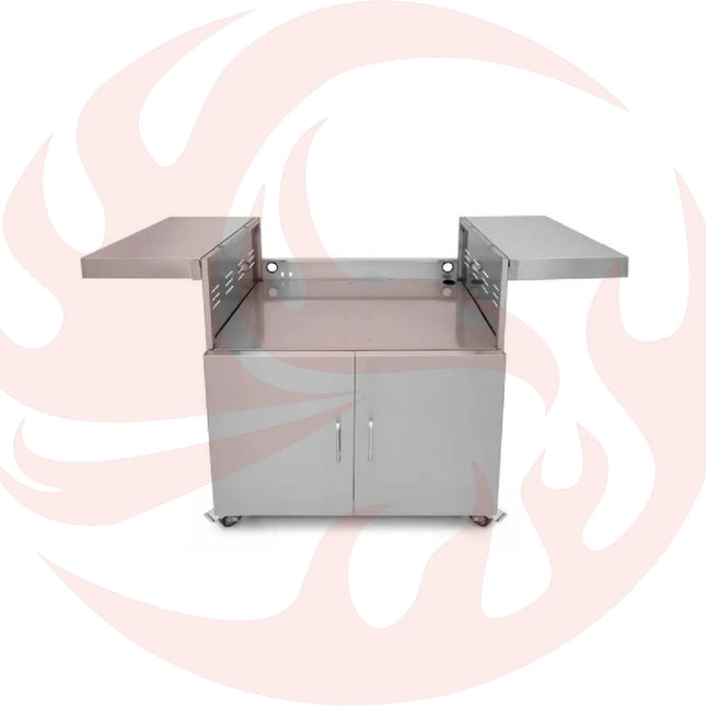 Wildfire Outdoor Living Stainless Steel Outdoor Grill Cart With Propane Tank Slide Out Door (SAK71546) - Phoenix Fire Art Store