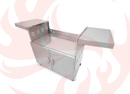 Wildfire Outdoor Living Stainless Steel Outdoor Grill Cart With Propane Tank Slide Out Door (SAK71546) - Phoenix Fire Art Store