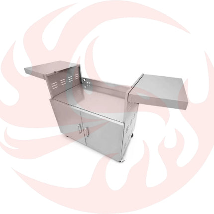 Wildfire Outdoor Living Stainless Steel Outdoor Grill Cart With Propane Tank Slide Out Door (SAK71546) - Phoenix Fire Art Store